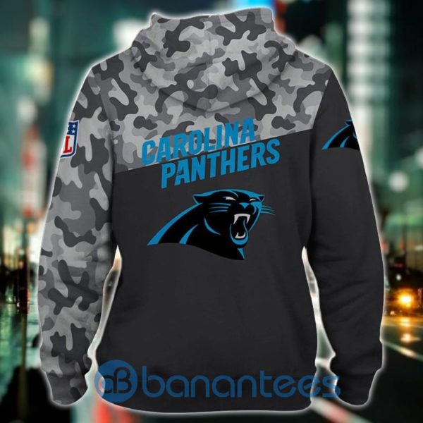 Carolina Panthers Military All Over Printed 3D Hoodie Zip Hoodie Product Photo