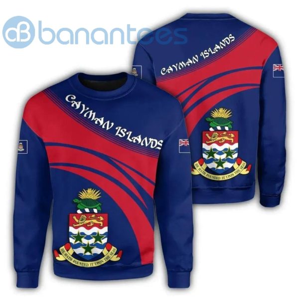 Cayman Islands Coat Of Arms Cricket Style All Over Printed 3D Sweatshirt Product Photo