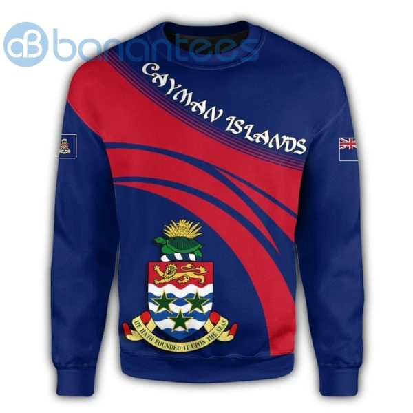 Cayman Islands Coat Of Arms Cricket Style All Over Printed 3D Sweatshirt Product Photo