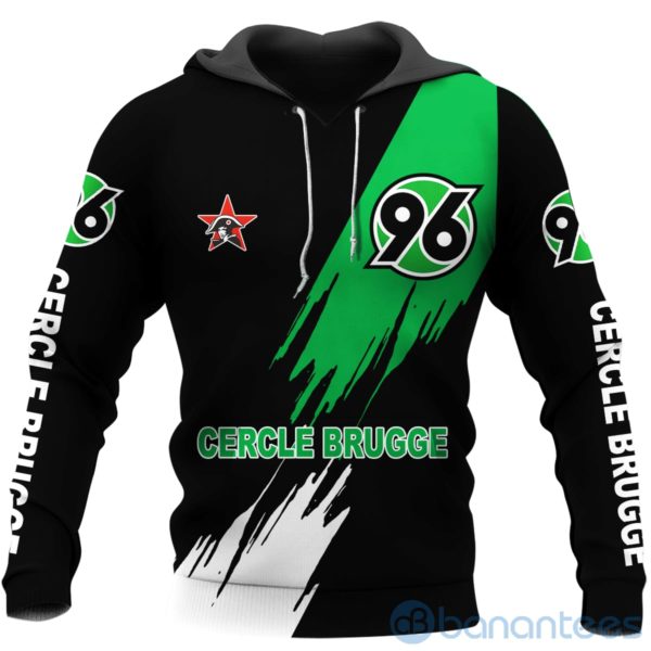 Cercle Brugge Black All Over Printed Hoodies Zip Hoodies Product Photo