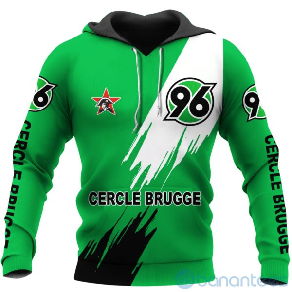 Cercle Brugge Green All Over Printed Hoodies Zip Hoodies Product Photo