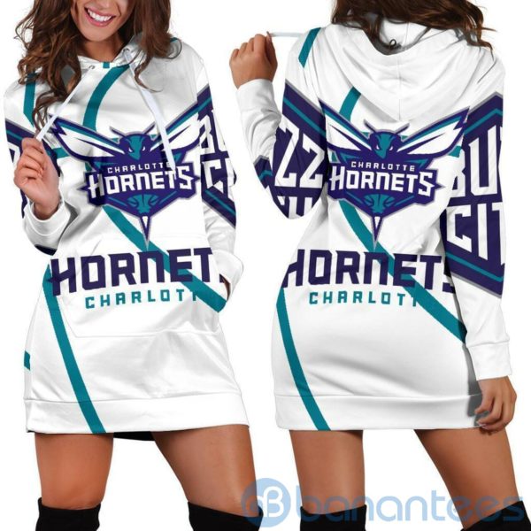 Charlotte Hornets Hoodie Dress For Women Product Photo