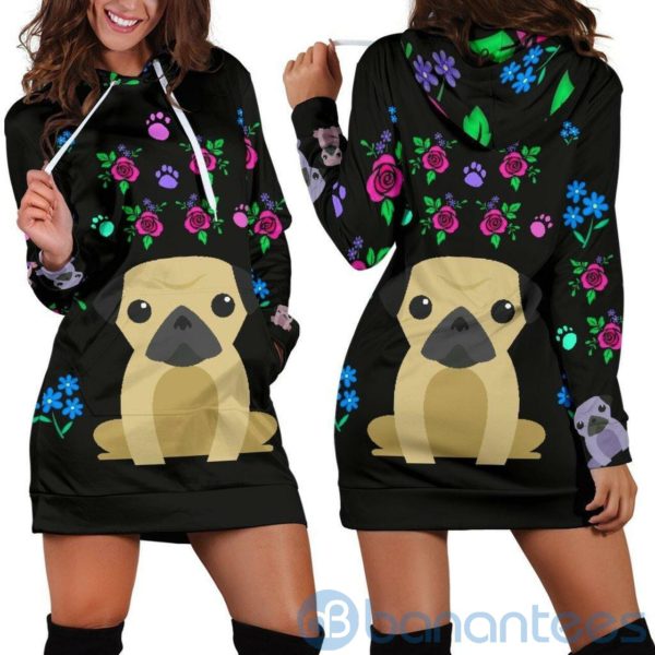 Charming Pugs For Women With Cute Pug Dogs Hoodie Product Photo