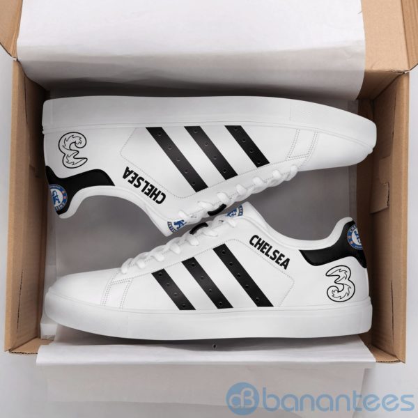 Chelsea Fc Black Striped Low Top Skate Shoes Product Photo