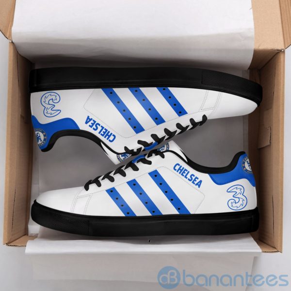 Chelsea Fc Blue Striped Low Top Skate Shoes Product Photo