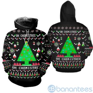 Chemistry Tree Ugly Christmas All Over Printed 3D Shirt Product Photo