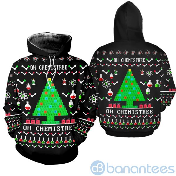 Chemistry Tree Ugly Christmas All Over Printed 3D Shirt Product Photo