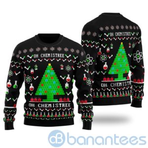 Chemistry Tree Ugly Christmas All Over Printed 3D Shirt Product Photo