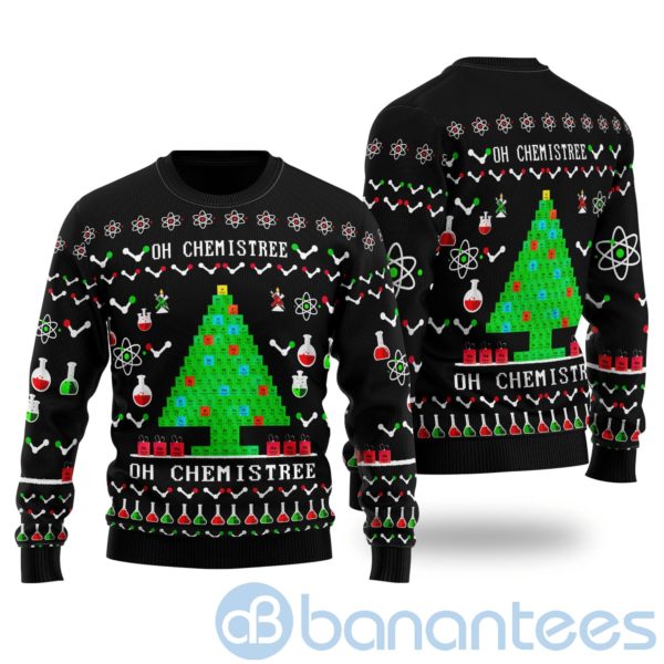 Chemistry Tree Ugly Christmas All Over Printed 3D Shirt Product Photo
