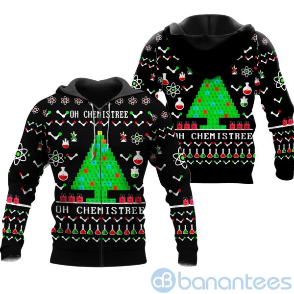 Chemistry Tree Ugly Christmas All Over Printed 3D Shirt Product Photo