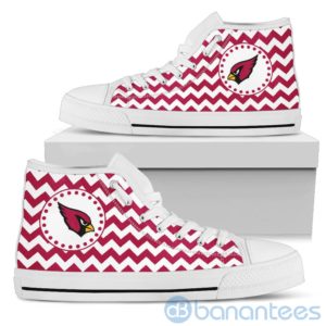Chevron Striped Arizona Cardinals High Top Shoes Product Photo