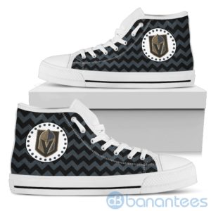 Chevron Striped Vegas Golden Knights High Top Shoes Product Photo