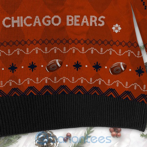 Chicago Bears American Football Black Ugly Christmas 3D Sweater Product Photo