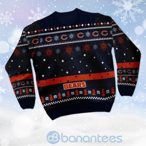 Chicago Bears Funny Charlie Brown Peanuts Snoopy Ugly Christmas 3D Sweater Product Photo