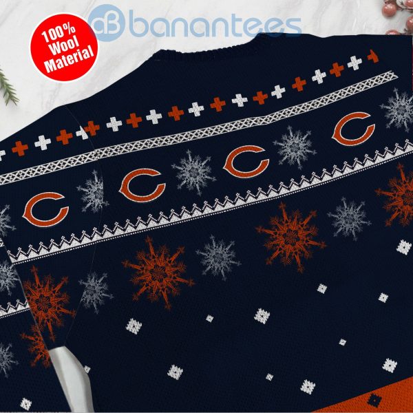 Chicago Bears Funny Charlie Brown Peanuts Snoopy Ugly Christmas 3D Sweater Product Photo