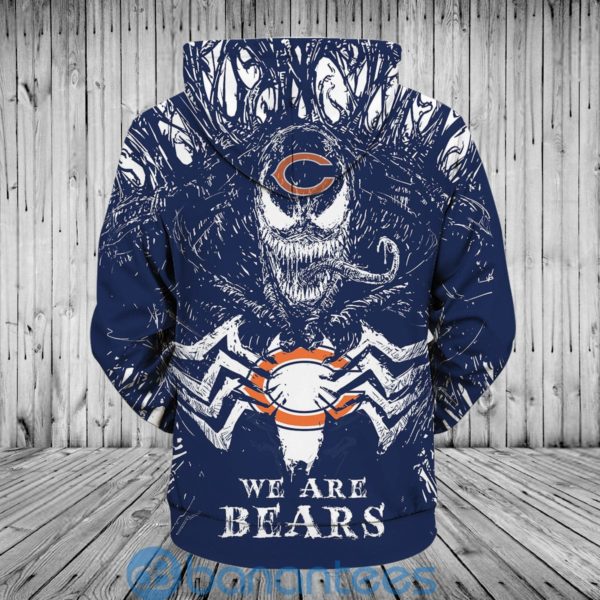 Chicago Bears Hoodie Men's Venom Pullover 3D Hoodie Product Photo
