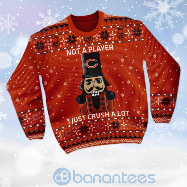 Chicago Bears I Am Not A Player I Just Crush Alot Ugly Christmas 3D Sweater Product Photo