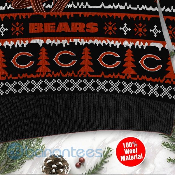 Chicago Bears Jack Skellington Halloween Ugly Christmas 3D Sweater Product Photo