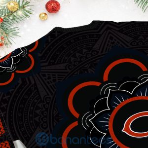 Chicago Bears Mandala Logo Ugly Christmas 3D Sweater Product Photo