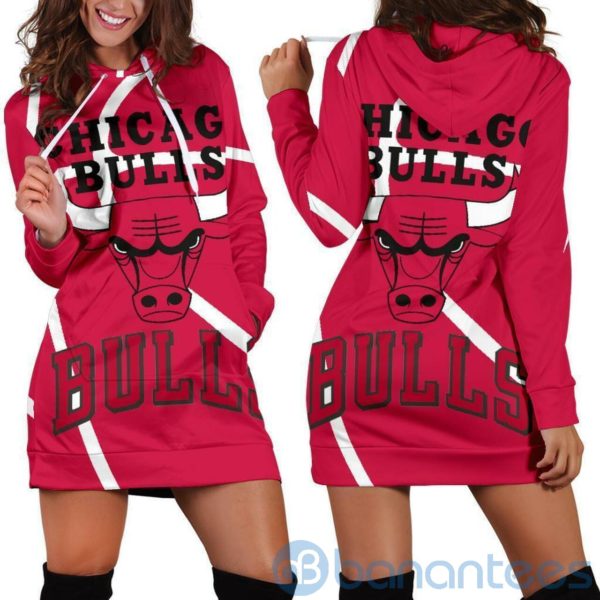 Chicago Bulls Hoodie Dress For Women Product Photo