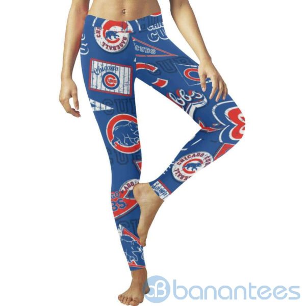Chicago Cubs Low Rise Leggings For Women Product Photo