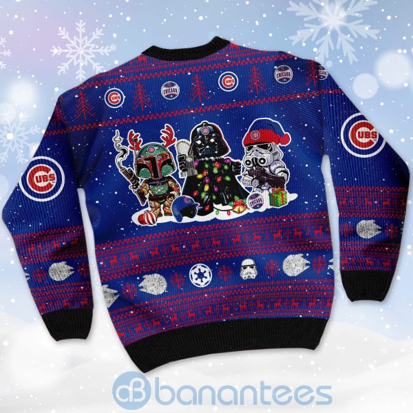 Chicago Cubs Star Wars Ugly Christmas 3D Sweater Product Photo