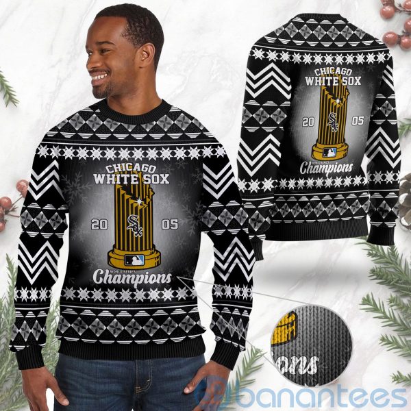 Chicago White Sox World Series Champions Ugly Christmas 3D Sweater Product Photo