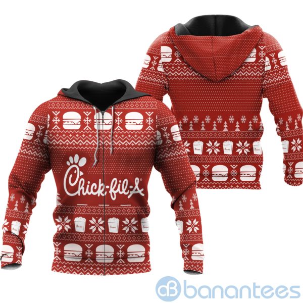 Chick fil A Ugly Christmas All Over Printed 3D Shirt Product Photo