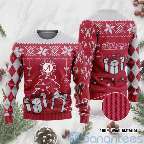 Christmas Gift Alabama Crimson Tide Funny Ugly Christmas 3D Sweater Product Photo