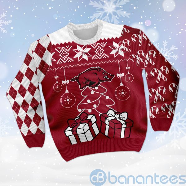 Christmas Gift Arkansas Razorbacks Funny Ugly Christmas 3D Sweater Product Photo
