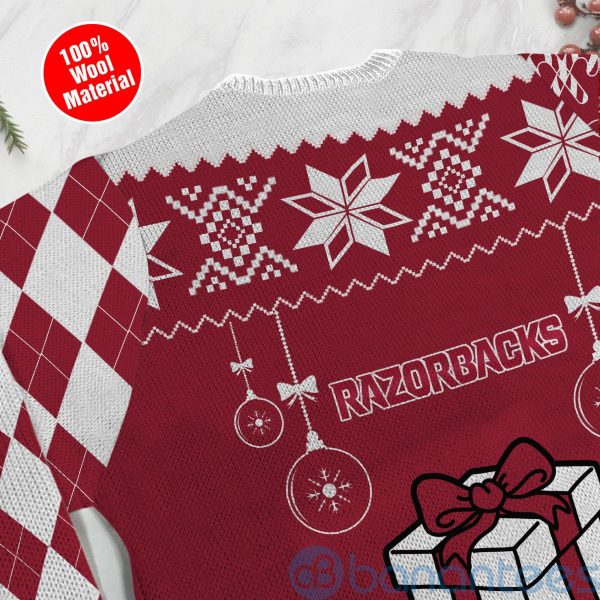 Christmas Gift Arkansas Razorbacks Funny Ugly Christmas 3D Sweater Product Photo