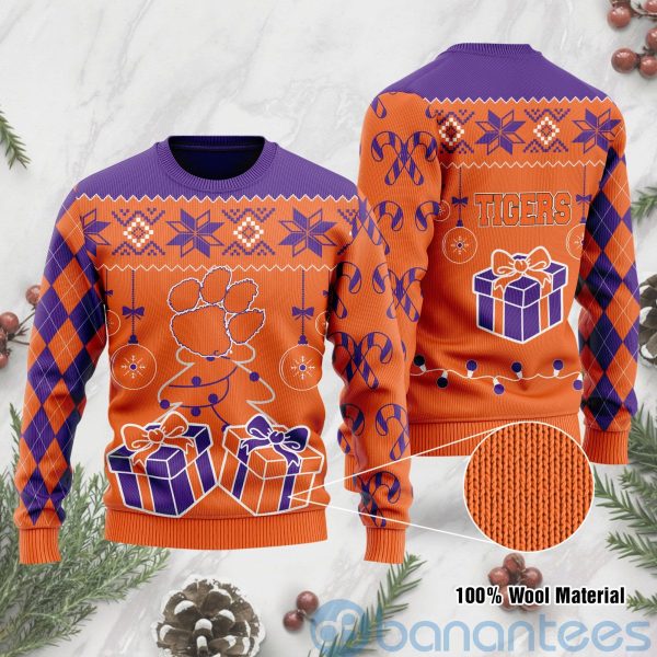 Christmas Gift Clemson Tigers Funny Ugly Christmas 3D Sweater Product Photo