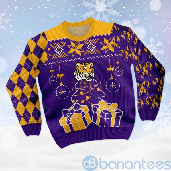 Christmas Gift LSU Tigers Funny Ugly Christmas 3D Sweater Product Photo