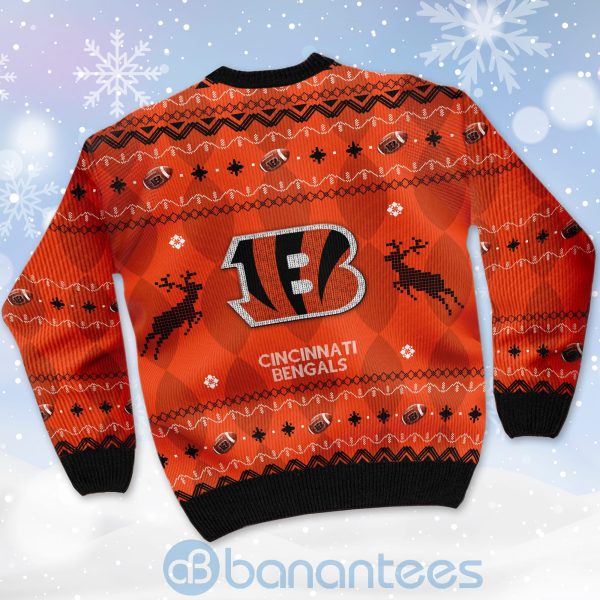 Cincinnati Bengals American Football Black Ugly Christmas 3D Sweater Product Photo