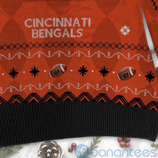Cincinnati Bengals American Football Black Ugly Christmas 3D Sweater Product Photo