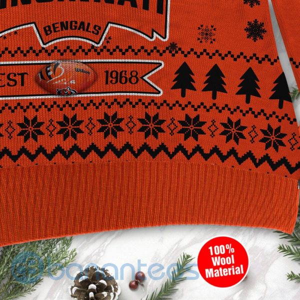 Cincinnati Bengals Cute Baby Yoda Grogu Ugly Christmas 3D Sweater Product Photo