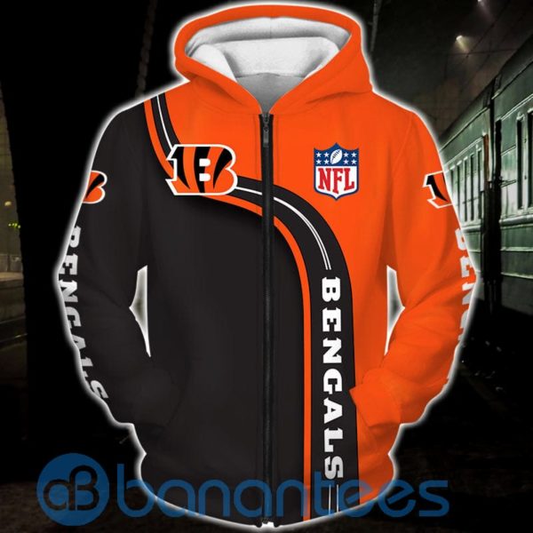 Cincinnati Bengals Full Printed Hoodie 3D Highway Letter Bengals Product Photo