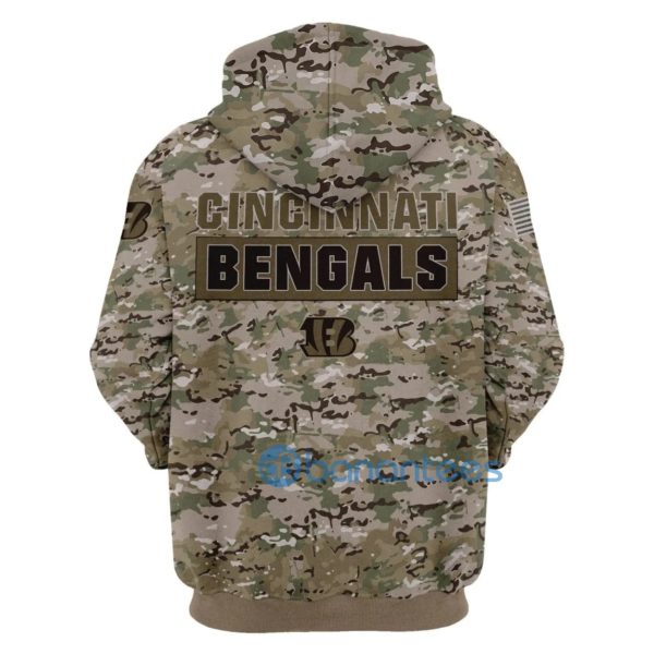 Cincinnati Bengals Hoodie Camo Printed 3D Pullover All Over Printed 3D Hoodie Zip Hoodie Product Photo