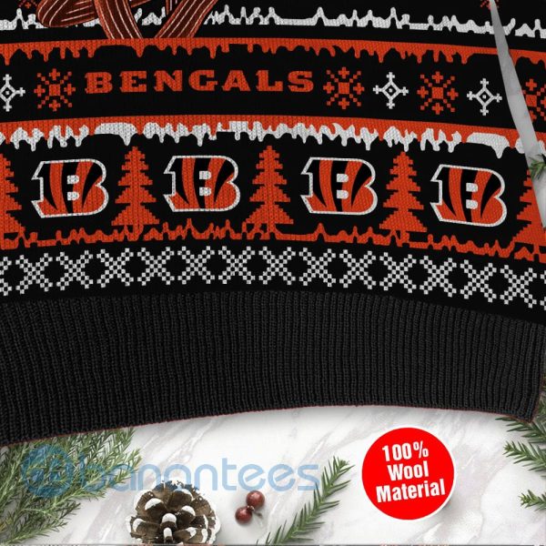 Cincinnati Bengals Jack Skellington Halloween Ugly Christmas 3D Sweater Product Photo