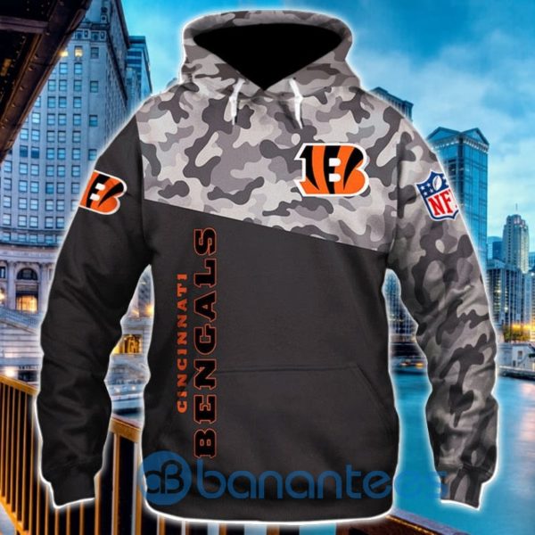 Cincinnati Bengals Military 3D Hoodie Product Photo