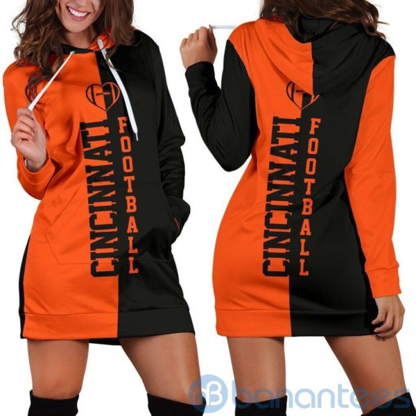 Cincinnati Football Hoodie Dress For Women Product Photo