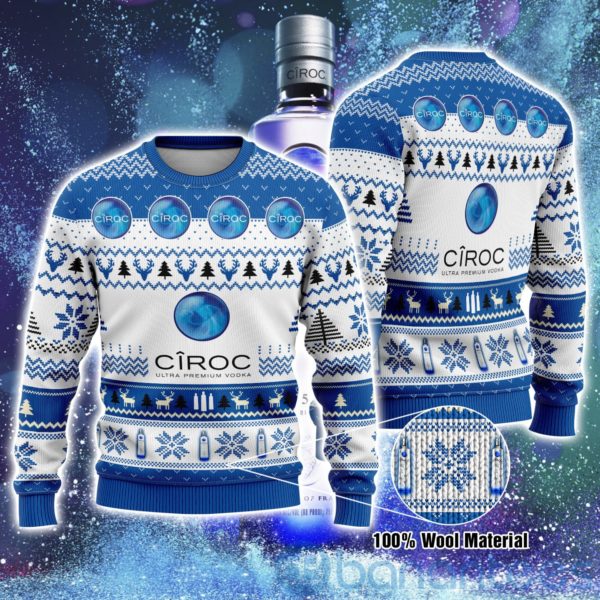 Ciroc Ultra Premium Vodka Ugly Christmas All Over Printed 3D Shirt Product Photo