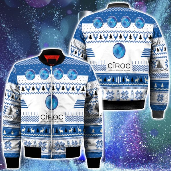 Ciroc Ultra Premium Vodka Ugly Christmas All Over Printed 3D Shirt Product Photo