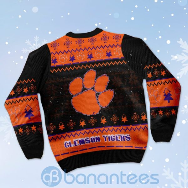 Clemson Tigers Snoopy Dabbing Ugly Christmas 3D Sweater Product Photo