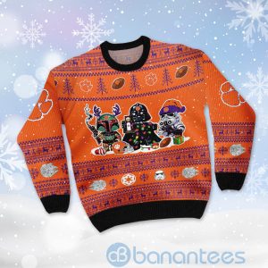 Clemson Tigers Star Wars Ugly Christmas 3D Sweater Product Photo