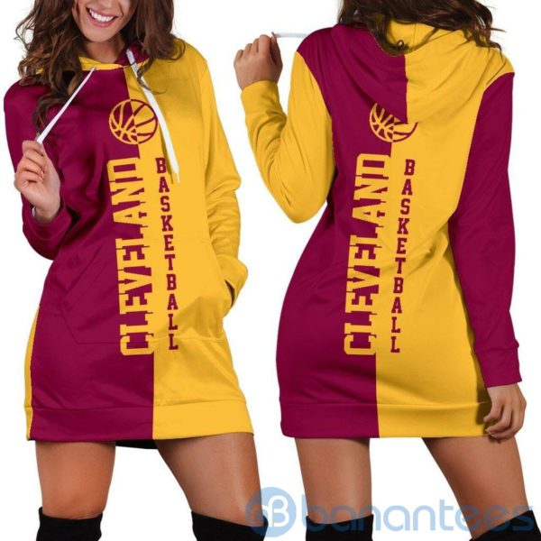 Cleveland Basketball Hoodie Dress For Women Product Photo