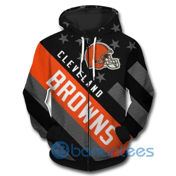 Cleveland Browns All Over Printed 3D Hoodie Zip Hoodie Product Photo