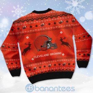 Cleveland Browns American Football Black Ugly Christmas 3D Sweater Product Photo