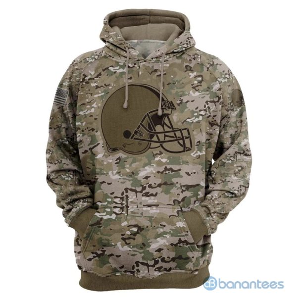 Cleveland Browns Camo All Over Printed 3D Hoodie Zip Hoodie Product Photo