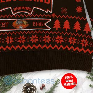 Cleveland Browns Cute Baby Yoda Grogu Ugly Christmas 3D Sweater Product Photo
